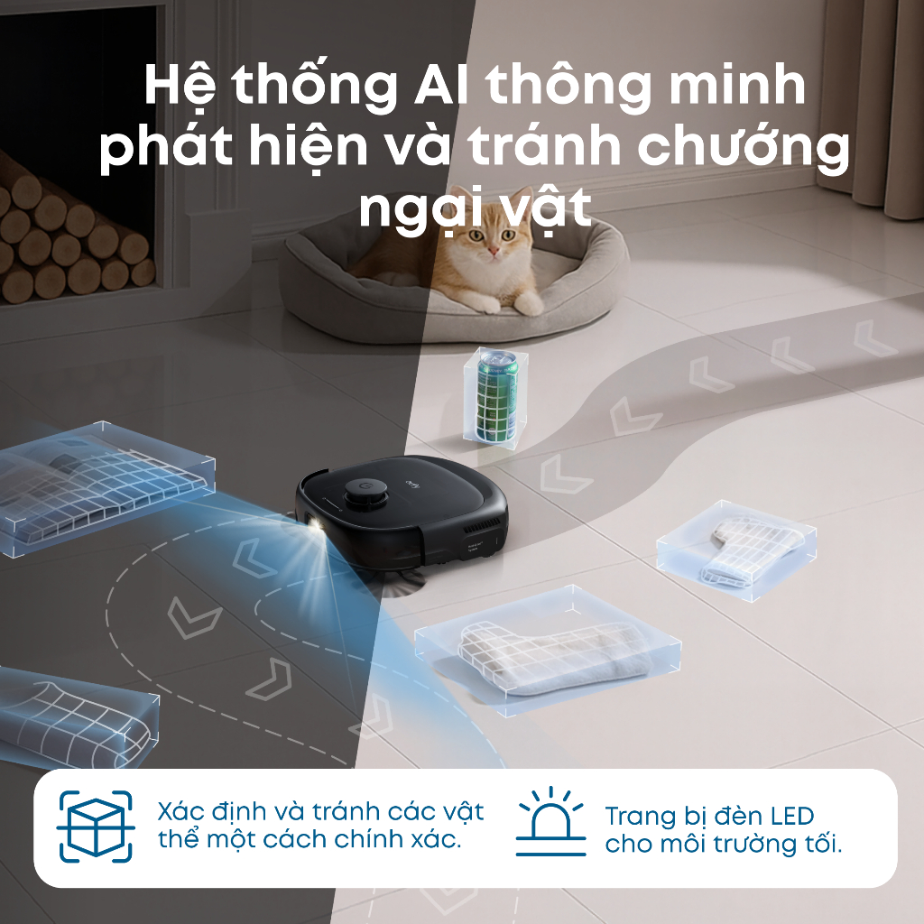 [New Launch]eufy by Anker Máy hút bụi và lau nhà E28 Omni Robot Hệ thống HydroJet, với máy làm sạch sâu di động cho thảm - Hình 8