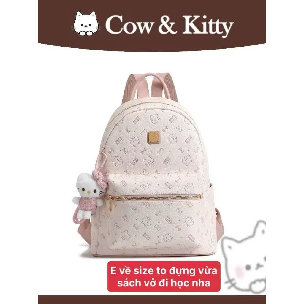 Ảnh sản phẩm do Shopee hiển thị, kiểm tra ngày 9/8/26 Balo đi học Cow Kitty ( Có Móc Khóa ) size40 nam nữ thời trang đi chơi du lịch đựng vừa sách vở A4 BL99 đang được đối chiếu cho người mua tại Việt Nam