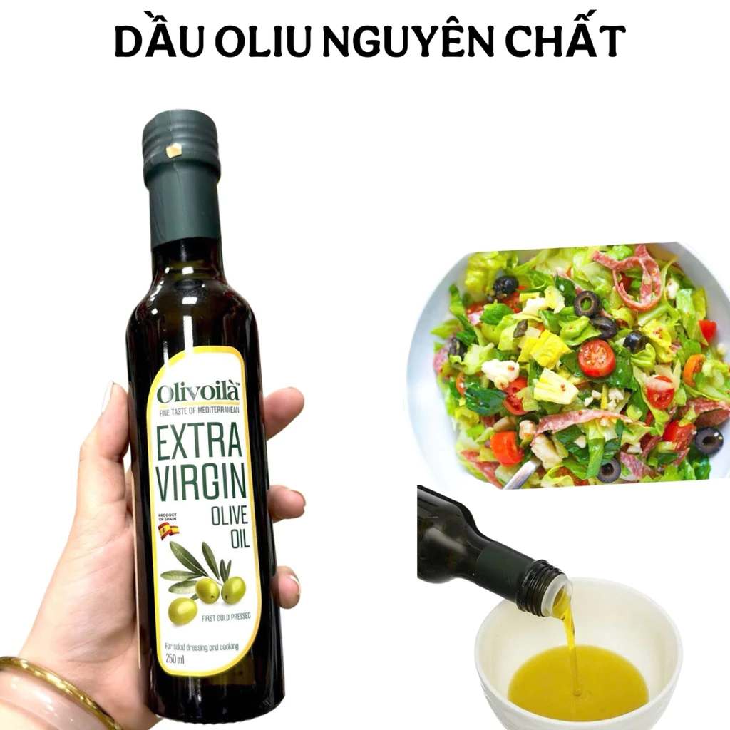 Dầu olive Nguyên Chất Olivoila Extra Virgin 250ml