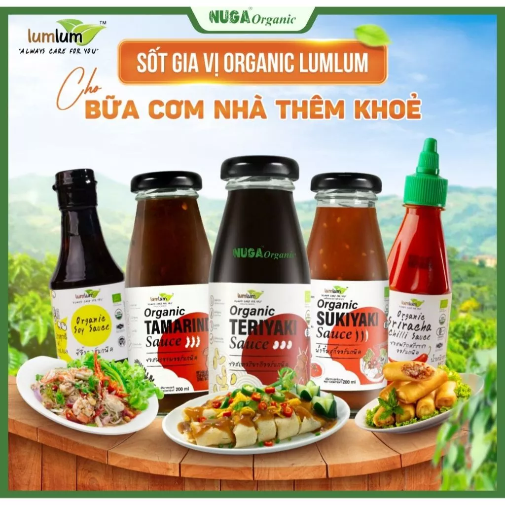 Gia vị, nước sốt ướp hữu cơ nấu ăn cho bé - LumLum