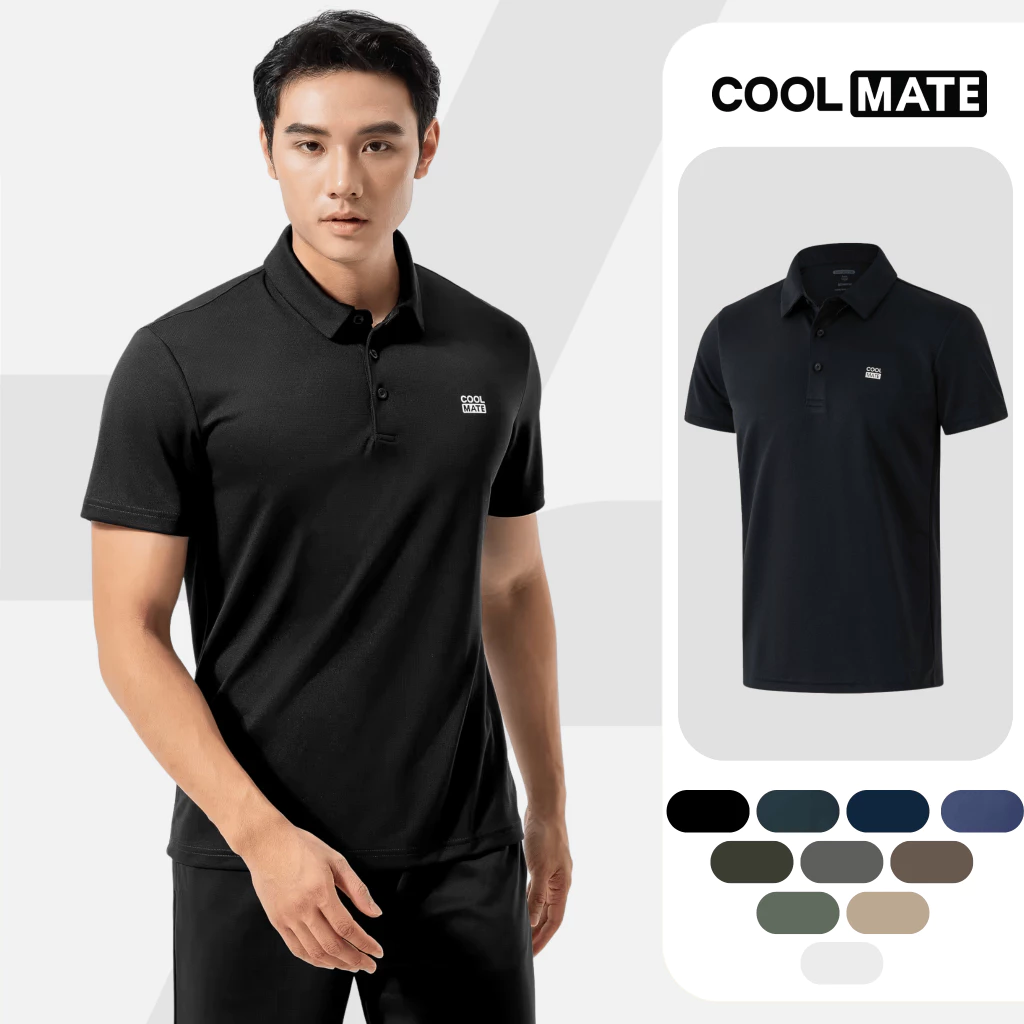 Ảnh sản phẩm do Shopee hiển thị, kiểm tra ngày 9/8/26 Áo Polo thể thao nam ProMax-S1, Áo thể thao đa năng Gym Chạy bộ Pickleball Tennis thoáng khí Coolmate đang được đối chiếu cho người mua tại Việt Nam