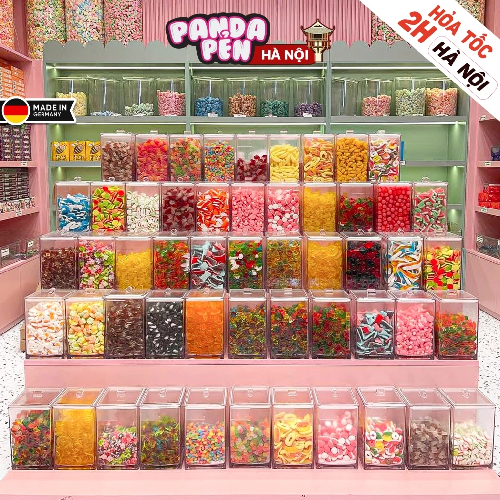 50g Kẹo Dẻo Trái Cây Trolli Đức [ ĐẶT TỪ 300GR - Khách TỰ MIX ] Kẹo Dẻo Không Chảy Nước Panda Pẻn
