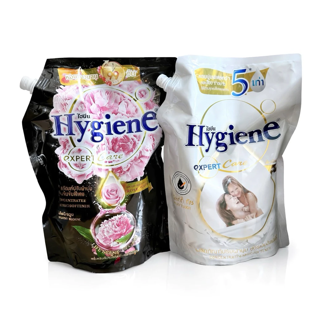 Combo 3 Túi Nước Xả Vải Hygiene Hương Hoa 1100ml Đậm Đặc Thơm Lâu Tiện Dụng
